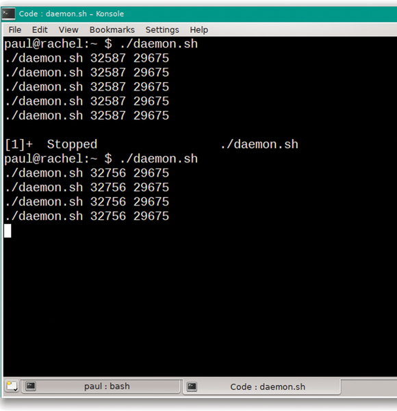 Controlling shell processes using signals / 24 / 2015 / Archive