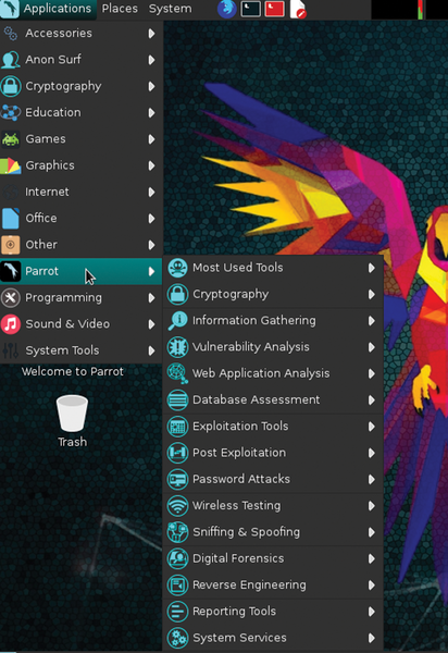 Playing With Parrot Security Os 30 2016 Archive Magazine Home Ubuntu User