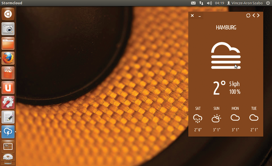 Figure 3: Stormcloud's Chameleonic background varies the window color to match the desktop wallpaper.