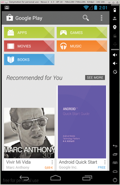 Virtualbox android clearance google play